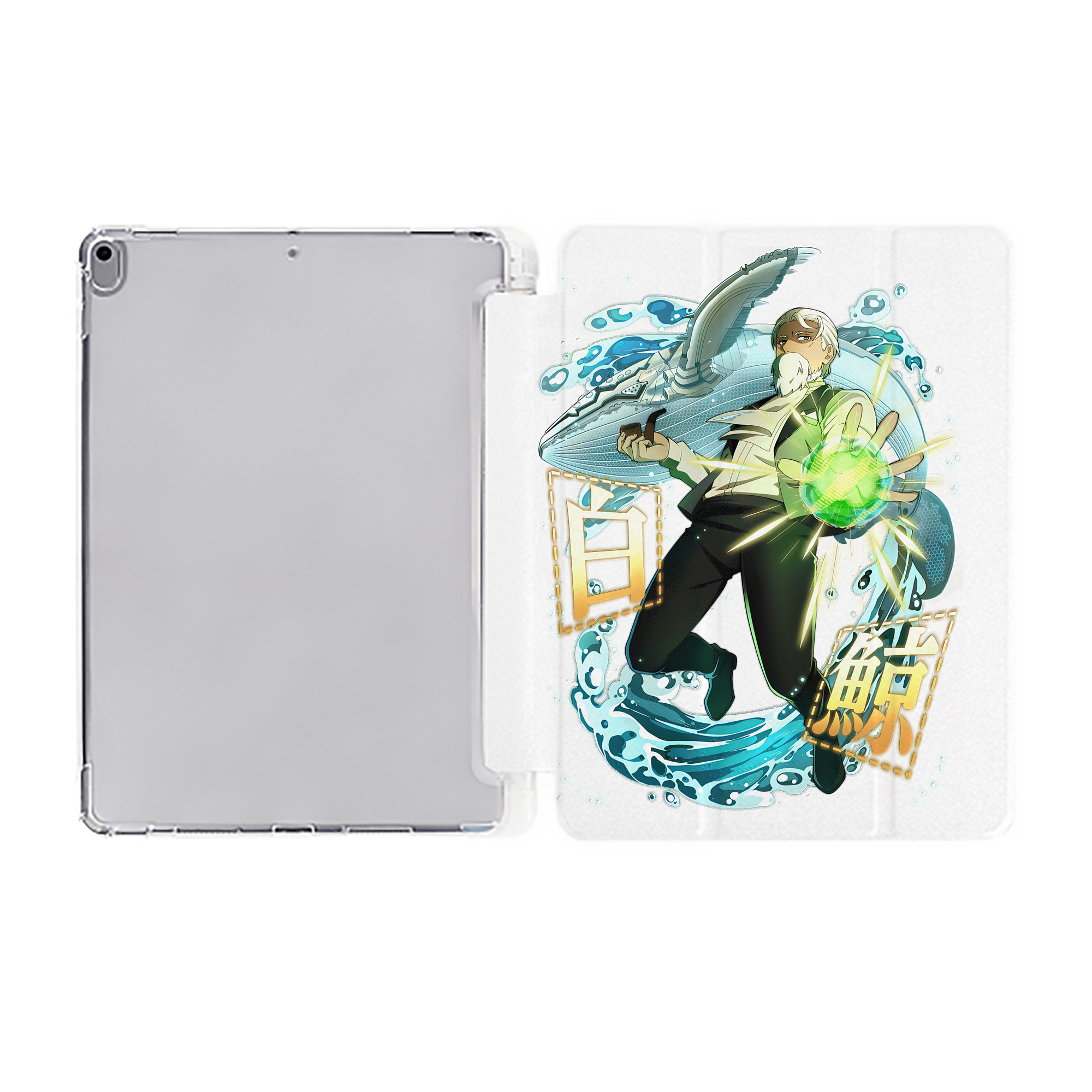 （画像用） 文豪ストレイドッグス Bungo Stray Dogs IPad ケース ペン収納付き 三つ折りスタンド PUレザー×シリコン 対応機種9.5/10.5/10.9インチ